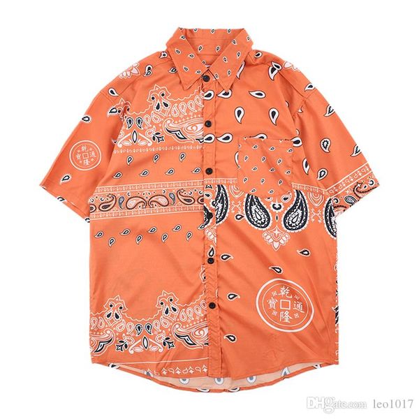 bandana hawaii shirt men 2019 summer paisley shirts street men's shirt short sleeve streetwear shirts, Black;brown
bandana hawaii shirt men 2019 summer paisley shirts street men's shirt short sleeve streetwear shirts, Black;brown