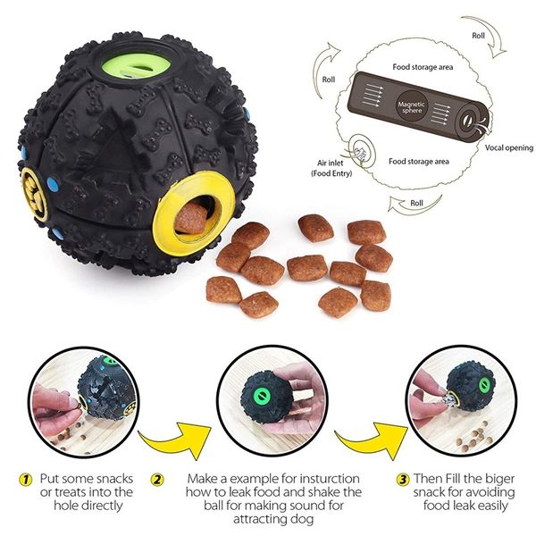 2pcs dog treat ball, interactive food treat dispensing dog toy, dog spiky squeaky balls non-toxic & durable iq treat ball toys
2pcs dog treat ball, interactive food treat dispensing dog toy, dog spiky squeaky balls non-toxic & durable iq treat ball toys
