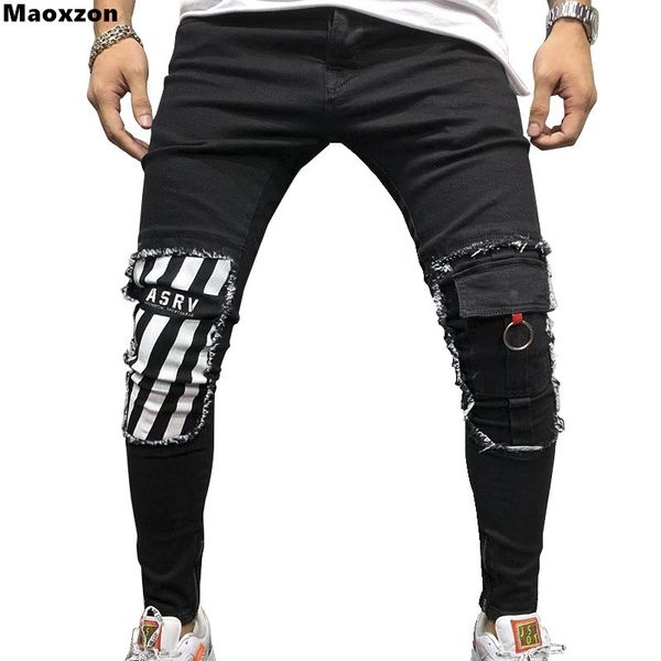 maoxzon men's print distressed slim skinny jeans for boys new hole zipper casual athleisure sportswear long denim pencil pants, Blue
maoxzon men's print distressed slim skinny jeans for boys new hole zipper casual athleisure sportswear long denim pencil pants, Blue