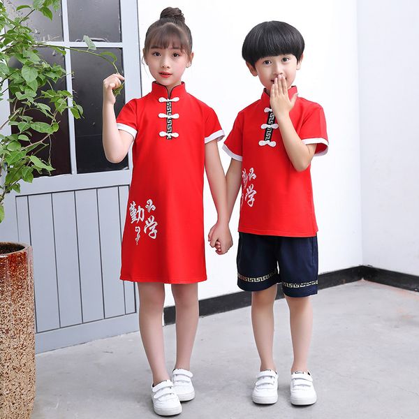 traditional chinese children clothing sets for boys 2 piece shirt shorts cotton suits school girls wedding dress student costume, White
traditional chinese children clothing sets for boys 2 piece shirt shorts cotton suits school girls wedding dress student costume, White