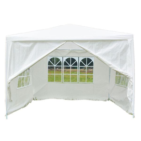 

10 'x 10' Патио Белая Палатка для Вечеринок Свадебная Беседка Навес Павильон Событие