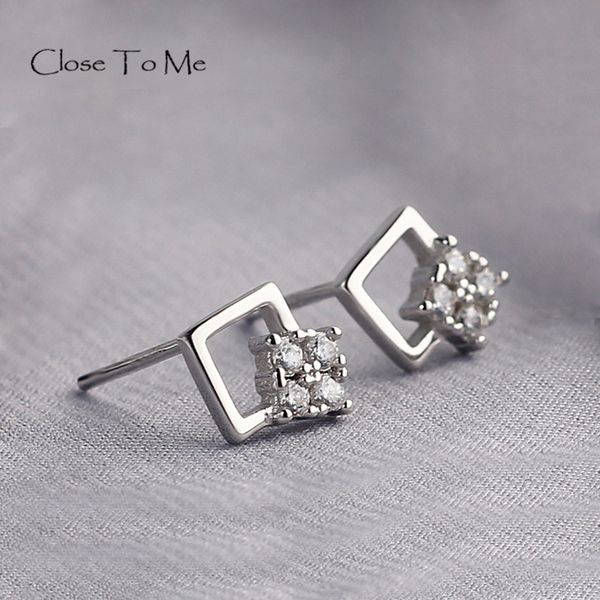 close to me real s925 sterling silver creative handmade fine jewelry simple square stud earrings for women, Golden;silver
close to me real s925 sterling silver creative handmade fine jewelry simple square stud earrings for women, Golden;silver