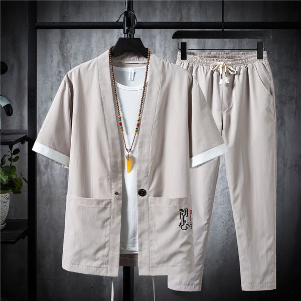 2020 new style male autumn cotton linen sweatshirts suits/men's embroidery leisure shirts+pants two-piece s-5xl, Gray
2020 new style male autumn cotton linen sweatshirts suits/men's embroidery leisure shirts+pants two-piece s-5xl, Gray