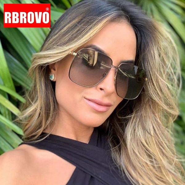 rbrovo 2020 large frame square women sunglasses classic retro street beat metal mirror glasses men driving uv400, White;black
rbrovo 2020 large frame square women sunglasses classic retro street beat metal mirror glasses men driving uv400, White;black
