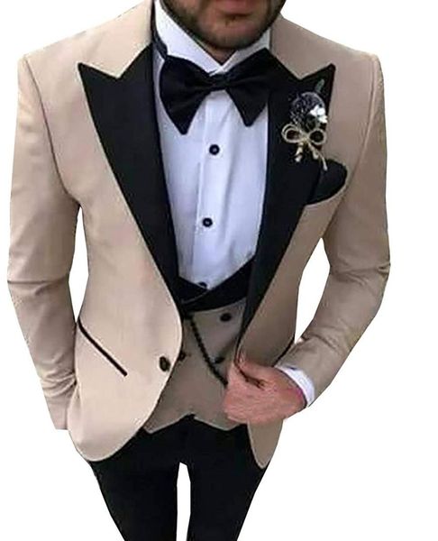 men suits 3 pieces slim fit casual business groomsmen grey green champagne lapel tuxedos for formal wedding(blazer+pants+vest, White;black
men suits 3 pieces slim fit casual business groomsmen grey green champagne lapel tuxedos for formal wedding(blazer+pants+vest, White;black