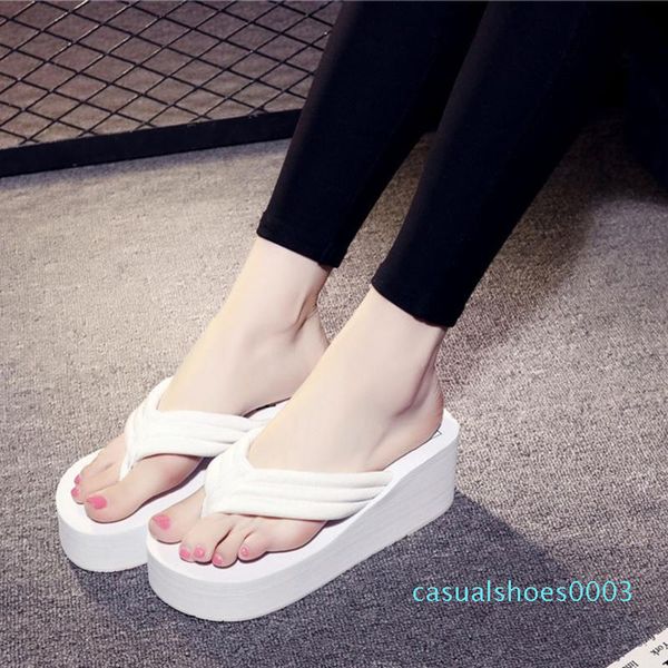 all-match solid eva beach non slip wedge platform thong fashion casual flip flops summer holiday women slipper home c03, Black
all-match solid eva beach non slip wedge platform thong fashion casual flip flops summer holiday women slipper home c03, Black