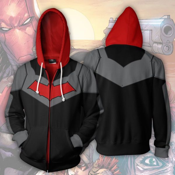 2019 autumn winter 3d print red hood sweatshirts hoodies fashion cosplay zipper hooded jacket clothing, Black
2019 autumn winter 3d print red hood sweatshirts hoodies fashion cosplay zipper hooded jacket clothing, Black
