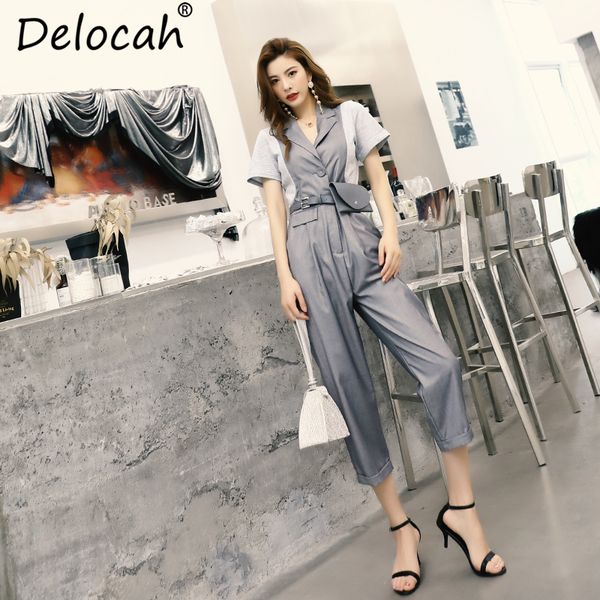 delocah women summer bodysuits runway fashion designer v nneck sashes high waist modern elegant casual cargo pants bodysuits, Black;white
delocah women summer bodysuits runway fashion designer v nneck sashes high waist modern elegant casual cargo pants bodysuits, Black;white