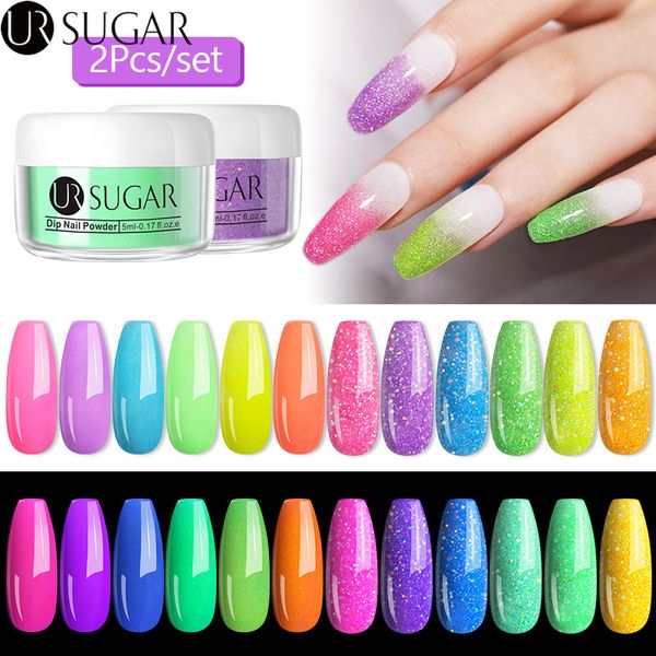 ur sugar 2/4pcs fluorescence neon dipping nail powder set gradient dip glitter pigment dust nail art decoration natural dry diy, Silver;gold
ur sugar 2/4pcs fluorescence neon dipping nail powder set gradient dip glitter pigment dust nail art decoration natural dry diy, Silver;gold