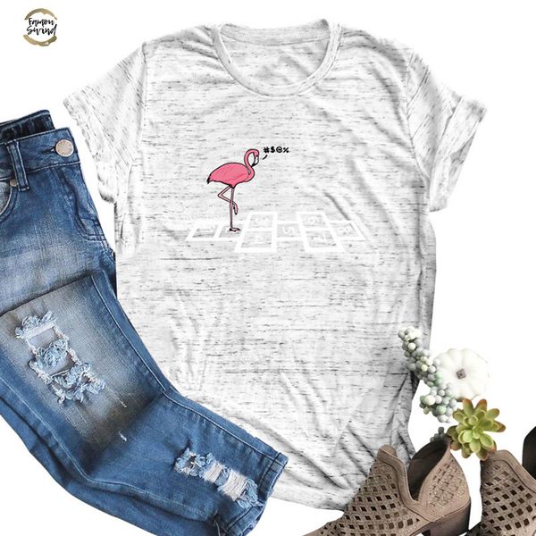 women plus size t-shirt cartoon animal bird flamingo numbers print camiseta feminista round neck short sleeve funny tee, White
women plus size t-shirt cartoon animal bird flamingo numbers print camiseta feminista round neck short sleeve funny tee, White