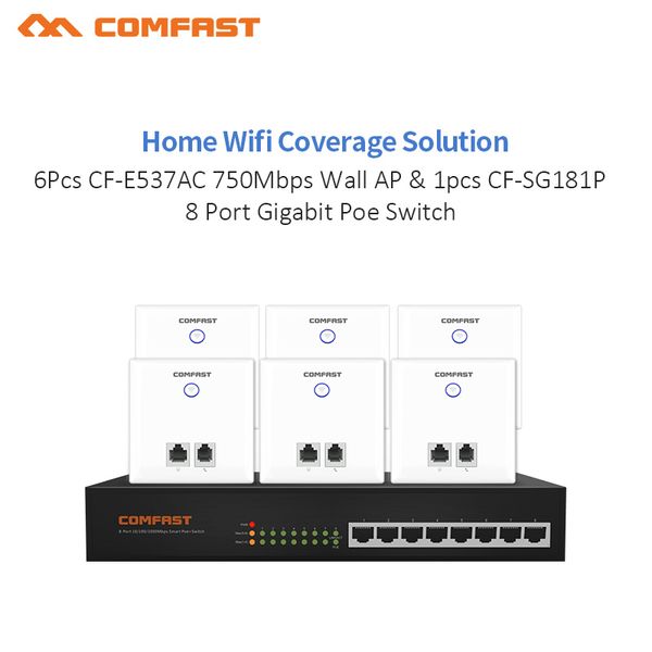 home l wifi project 1pc 8 gigabit poe switch +6pc wireless socket ap 750mbps in wall rj45 +rj11 wifi access point router ap
home l wifi project 1pc 8 gigabit poe switch +6pc wireless socket ap 750mbps in wall rj45 +rj11 wifi access point router ap