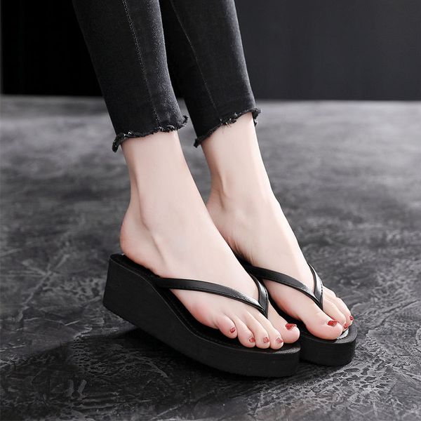 hee grand 2019 new summer comfortable fashion women slippers solid causal outside non-slip wedges rome flip flops xwt1657, Black
hee grand 2019 new summer comfortable fashion women slippers solid causal outside non-slip wedges rome flip flops xwt1657, Black
