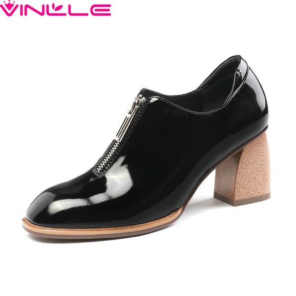 vinlle 2019 fashion women ankle boots zipper genuine leather round toe all match fashion solid basic ladies shoes size 34-42, Black
vinlle 2019 fashion women ankle boots zipper genuine leather round toe all match fashion solid basic ladies shoes size 34-42, Black