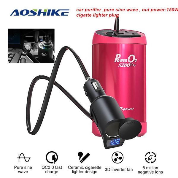 aoshike автомобильный инвертор 12 в 220 в 150 вт 50 гц чистый синусоидальный автомобильный очиститель двойной usb 3a автоматический инвертор
aoshike автомобильный инвертор 12 в 220 в 150 вт 50 гц чистый синусоидальный автомобильный очиститель двойной usb 3a автоматический инвертор
