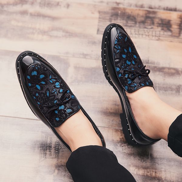 new spring and autumn brand fashion casual british style printing bow personality round head outdoor loafers, Black
new spring and autumn brand fashion casual british style printing bow personality round head outdoor loafers, Black