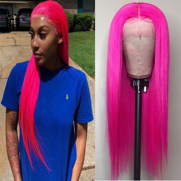 Pink full lace human hair wig for black women traight brazilian virgin hair lace front wig with baby hair pre plucked bleached knot
Pink full lace human hair wig for black women traight brazilian virgin hair lace front wig with baby hair pre plucked bleached knot