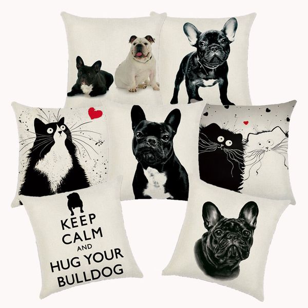 french bulldog cushion cover cotton linen cute dog decorative cushions for sofa home decoration pillow case 45*45 10211
french bulldog cushion cover cotton linen cute dog decorative cushions for sofa home decoration pillow case 45*45 10211
