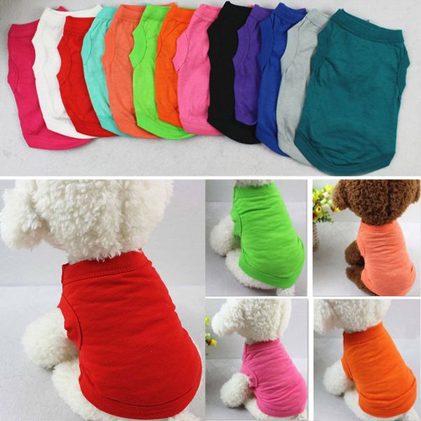 pet t shirts summer solid dog clothes fashion shirts vest cotton clothes dog puppy small clothes pet apparel 13 color wx9-932
pet t shirts summer solid dog clothes fashion shirts vest cotton clothes dog puppy small clothes pet apparel 13 color wx9-932