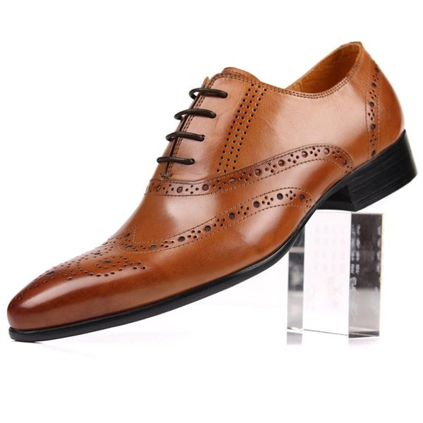 men's leather shoes pointed toe formal wear leather leather wedding shoes large size cattle, Black
men's leather shoes pointed toe formal wear leather leather wedding shoes large size cattle, Black