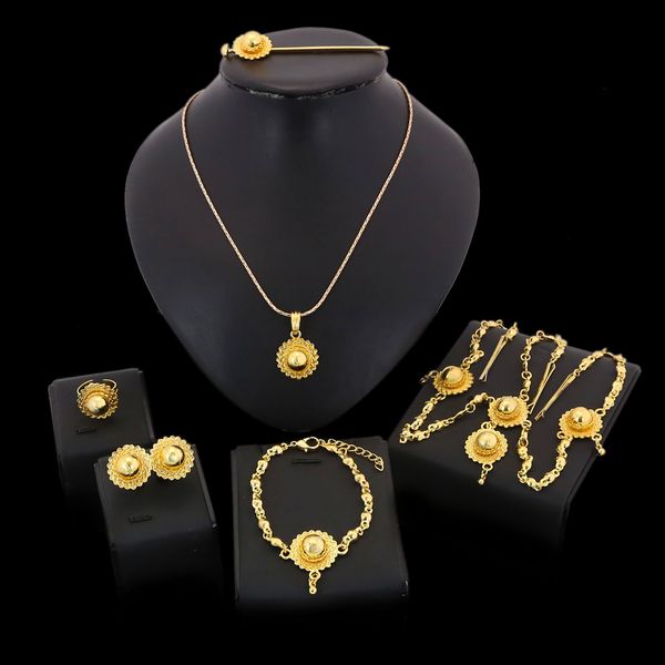 yulaili gold color classic six pieces ethiopia jewelry sets for women wedding bridal jewelery accessories, Black
yulaili gold color classic six pieces ethiopia jewelry sets for women wedding bridal jewelery accessories, Black