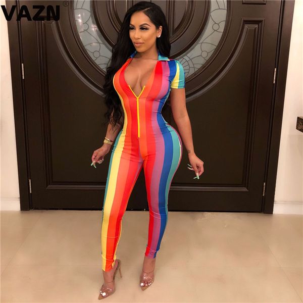 women's jumpsuits & rompers vazn 2021 plus size tracksuits soft elastic young 2 color fashion short sleeve high waist women slim long, Black;white
women's jumpsuits & rompers vazn 2021 plus size tracksuits soft elastic young 2 color fashion short sleeve high waist women slim long, Black;white