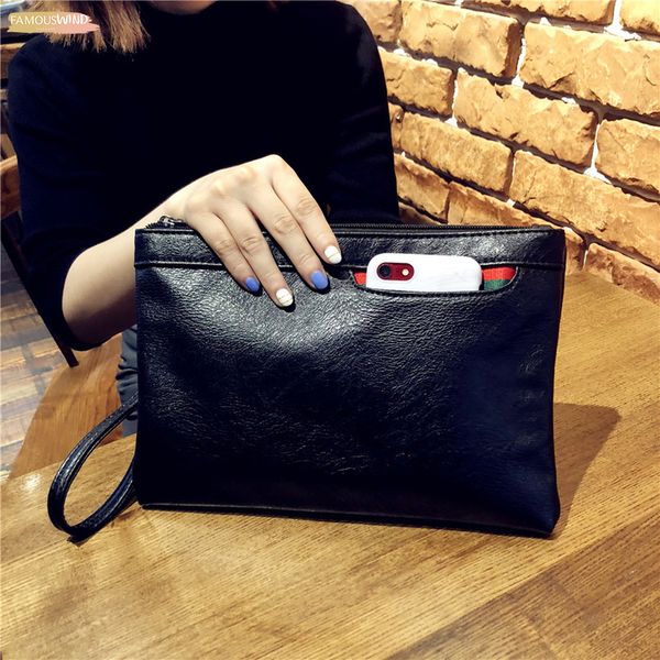 fashion design black leather women bag clutch hand bag wrist envelope bag ladies business handbags ing
fashion design black leather women bag clutch hand bag wrist envelope bag ladies business handbags ing