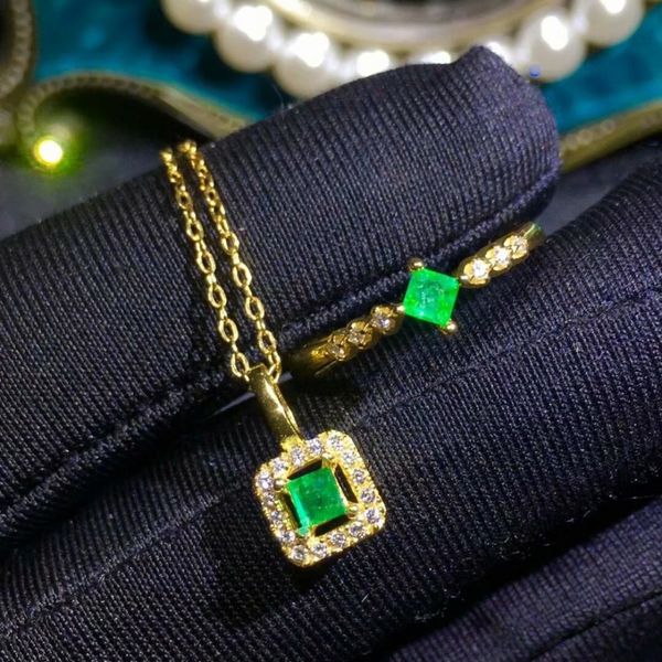 shilovem 925 sterling silver natural emerald rings pendants wedding women wholesale new gift nceklace ltz030389agml, Black
shilovem 925 sterling silver natural emerald rings pendants wedding women wholesale new gift nceklace ltz030389agml, Black