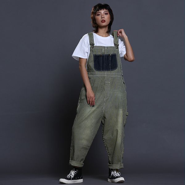 march produced new style women's large size stripes suspender pants korean-style loose-fit slimming washing retro hanging crotc, Black
march produced new style women's large size stripes suspender pants korean-style loose-fit slimming washing retro hanging crotc, Black
