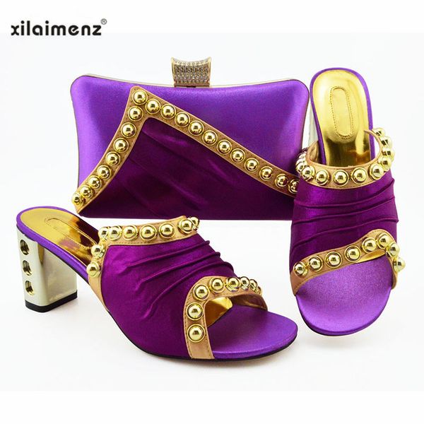 2019 style purple african shoes and bag set high heels italian slipper with matching bag selling for ladies wedding, Black
2019 style purple african shoes and bag set high heels italian slipper with matching bag selling for ladies wedding, Black