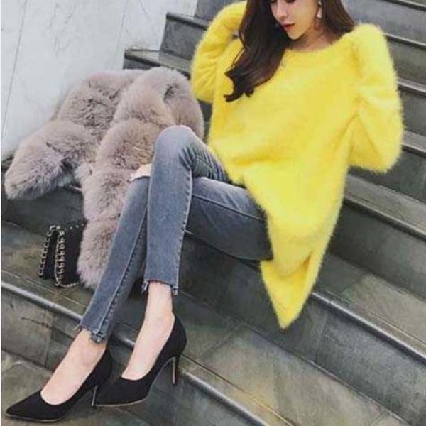 2020 winter new fashion women warm turtleneck mohair female sweater lantern sleeve casual solid color slim simple pullover a140, White;black
2020 winter new fashion women warm turtleneck mohair female sweater lantern sleeve casual solid color slim simple pullover a140, White;black