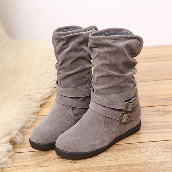 cagace 2018 women autumn winter womens boots low wedge buckle biker trim flat mid calf boots shoes girls ankle, Black
cagace 2018 women autumn winter womens boots low wedge buckle biker trim flat mid calf boots shoes girls ankle, Black