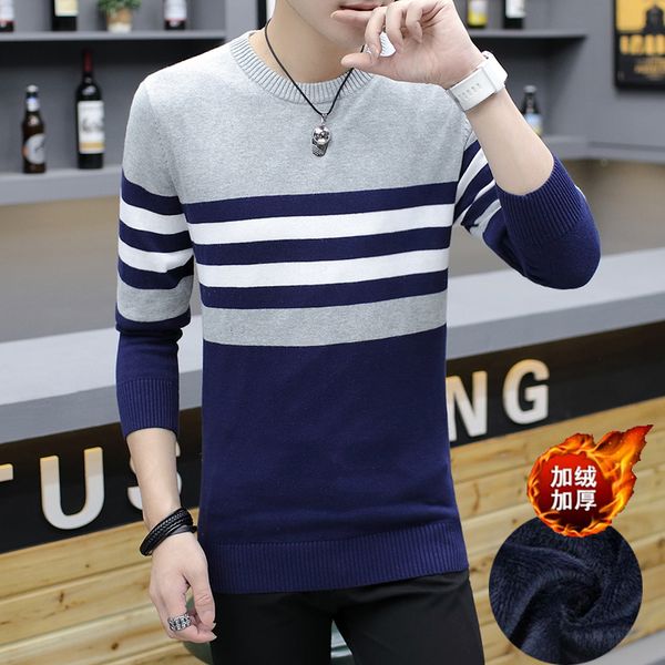 men winter thicker warm sweaters new fashion male striped wool liner warm pullovers men casual sweaters size 2xl, White;black
men winter thicker warm sweaters new fashion male striped wool liner warm pullovers men casual sweaters size 2xl, White;black