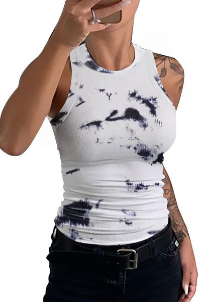 pudding 2020 new summer style colored printed elastic s-xxl sleeveless women o neck slim tank streetwear, White
pudding 2020 new summer style colored printed elastic s-xxl sleeveless women o neck slim tank streetwear, White