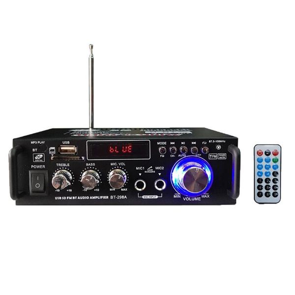 600w 220v/12v hifi stereo fm 2ch amp car home usb sd mp3 mini usb card ac and dc small power