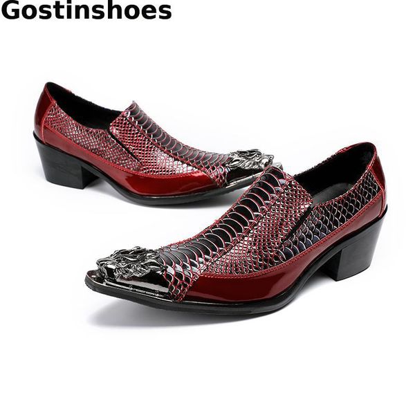 fashion casual shoes wine red men leather shoes genuine leather wine red snakeskin pattern printed men oxfords metal capped toe, Black
fashion casual shoes wine red men leather shoes genuine leather wine red snakeskin pattern printed men oxfords metal capped toe, Black