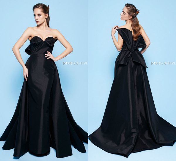 black evening dresses with detachable train satin sweep train bow back custom made gorgeous prom dress formal party gowns, Black;red
black evening dresses with detachable train satin sweep train bow back custom made gorgeous prom dress formal party gowns, Black;red