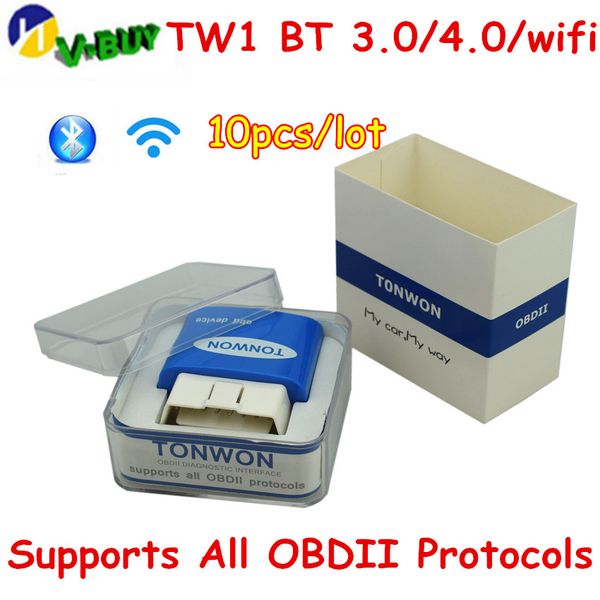 10pcs tonwon tw1 obd2 scanner auto diagnostic tool bt3.0/bt4.0/wifi car engine light for /android same as vgate icar1 obdii
10pcs tonwon tw1 obd2 scanner auto diagnostic tool bt3.0/bt4.0/wifi car engine light for /android same as vgate icar1 obdii