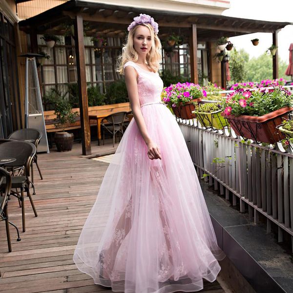2020 pink evening dress special occasions high low skirt tulle lace pink applique prom gowns ing, Black
2020 pink evening dress special occasions high low skirt tulle lace pink applique prom gowns ing, Black