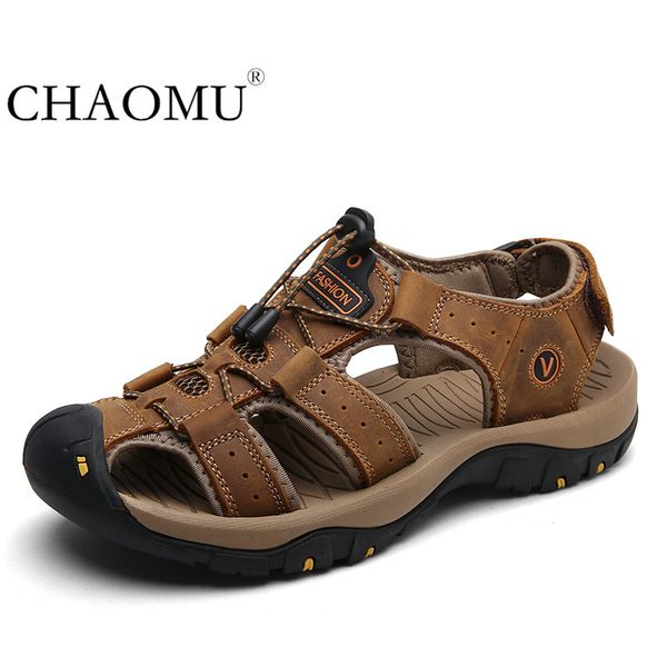 summer leather toe cap sandals men's trend breathable soft bottom large size outdoor sports and leisure beach shoes, Black
summer leather toe cap sandals men's trend breathable soft bottom large size outdoor sports and leisure beach shoes, Black