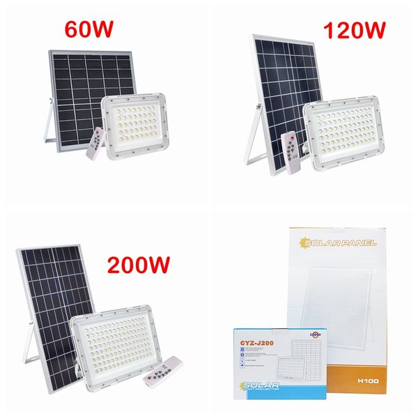 

umlight1688 led solar light flood light 60w 120w 200w solar floodllight outdoor waterproof security light sensor with remote control