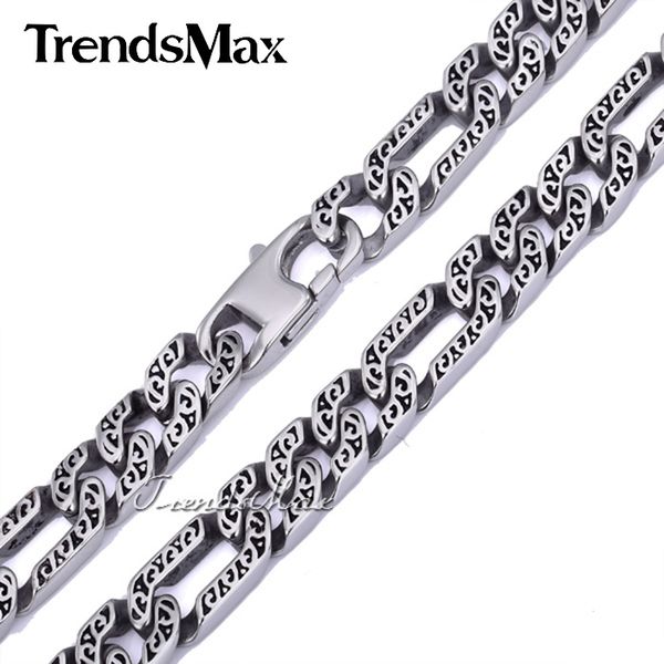 trendsmax custom any length 10mm heavy figaro animal skin mens chain boys necklace silver tone 316l stainless steel hn34
trendsmax custom any length 10mm heavy figaro animal skin mens chain boys necklace silver tone 316l stainless steel hn34