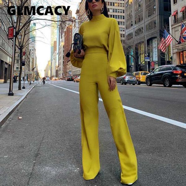 women spring fashion elegant office lady workwear casual long jumpsuits high neck lantern sleeve wide leg overalls, Black;white
women spring fashion elegant office lady workwear casual long jumpsuits high neck lantern sleeve wide leg overalls, Black;white
