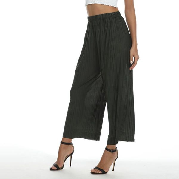 women's pants & capris fashion wide leg long women casual summer flare high waist elastic lace up loose culotte trousers cropped jg3, Black;white
women's pants & capris fashion wide leg long women casual summer flare high waist elastic lace up loose culotte trousers cropped jg3, Black;white