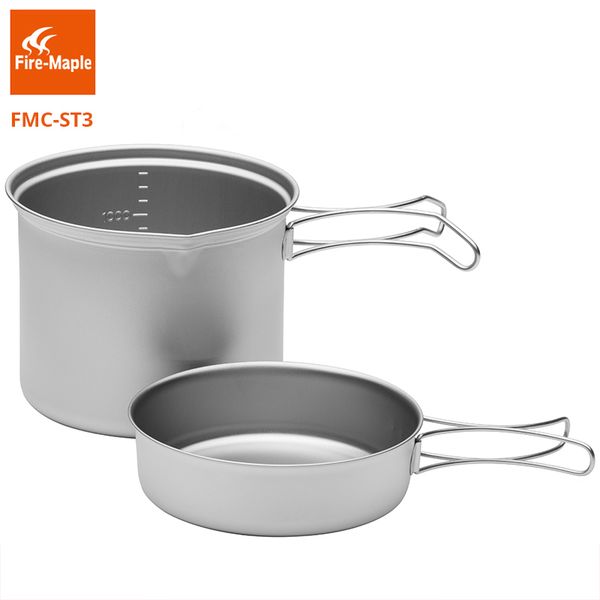 fire maple snowti 3 portable snow titanium 1.3l outdoor camping pot and 0.42l frying pan ultra-light camping pots set fmc-st3
fire maple snowti 3 portable snow titanium 1.3l outdoor camping pot and 0.42l frying pan ultra-light camping pots set fmc-st3