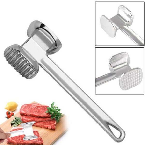 aluminum alloy loose tenderizers meat hammer two sides pounders knock-sided for steak pork large size meat mallet kitchen tools
aluminum alloy loose tenderizers meat hammer two sides pounders knock-sided for steak pork large size meat mallet kitchen tools
