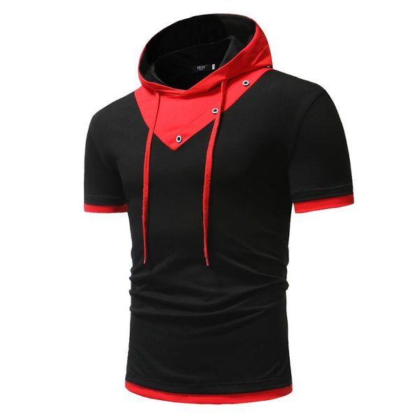 2018 new style men fashion short sleeve t-shirt hooded mixed colors casual large size t-shirt dt42, White;black
2018 new style men fashion short sleeve t-shirt hooded mixed colors casual large size t-shirt dt42, White;black