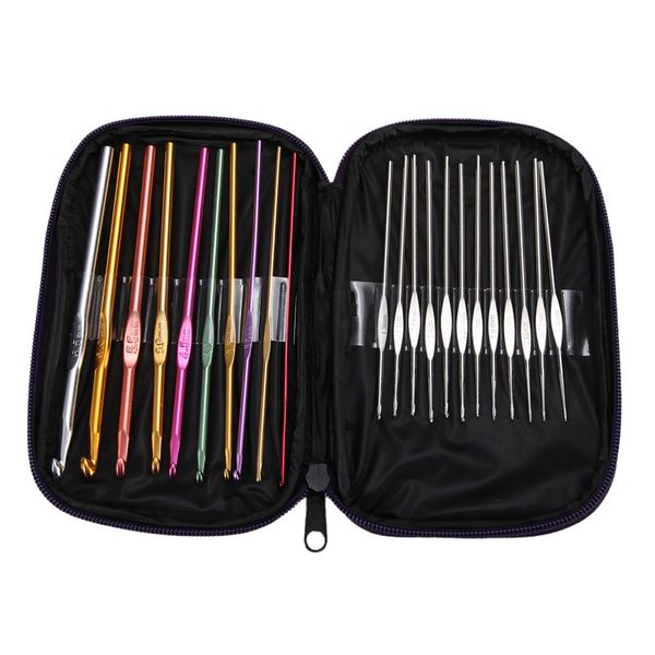 aluminum crochet hooks needles knit weave craft yarn sewing tools knitting needles accessories ganchos de croche, Black
aluminum crochet hooks needles knit weave craft yarn sewing tools knitting needles accessories ganchos de croche, Black