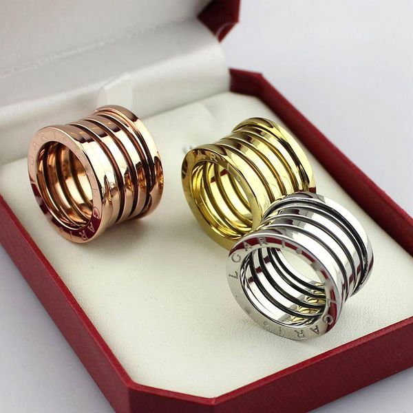 spring ring for woman men jewelry 18k rose gold titanium steel wide version gift, Golden;silver
spring ring for woman men jewelry 18k rose gold titanium steel wide version gift, Golden;silver