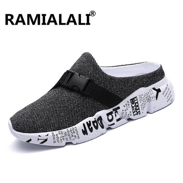 ramialali fashion men's summer shoes sandals breathable beach flip flops mens slippers mesh light shoes slip on big size 39-46, Black
ramialali fashion men's summer shoes sandals breathable beach flip flops mens slippers mesh light shoes slip on big size 39-46, Black