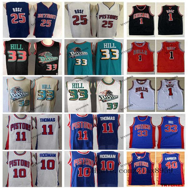 mens detroit nba pistons derrick rose basketball jerseys vintage grant hill dennis rodman isiah thomas bill laimbeer, Black;red
mens detroit nba pistons derrick rose basketball jerseys vintage grant hill dennis rodman isiah thomas bill laimbeer, Black;red
